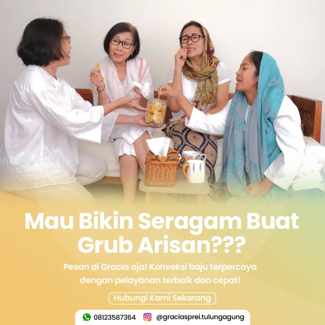 <p>Anda mau bikin seragam buat grub arisan bisa la